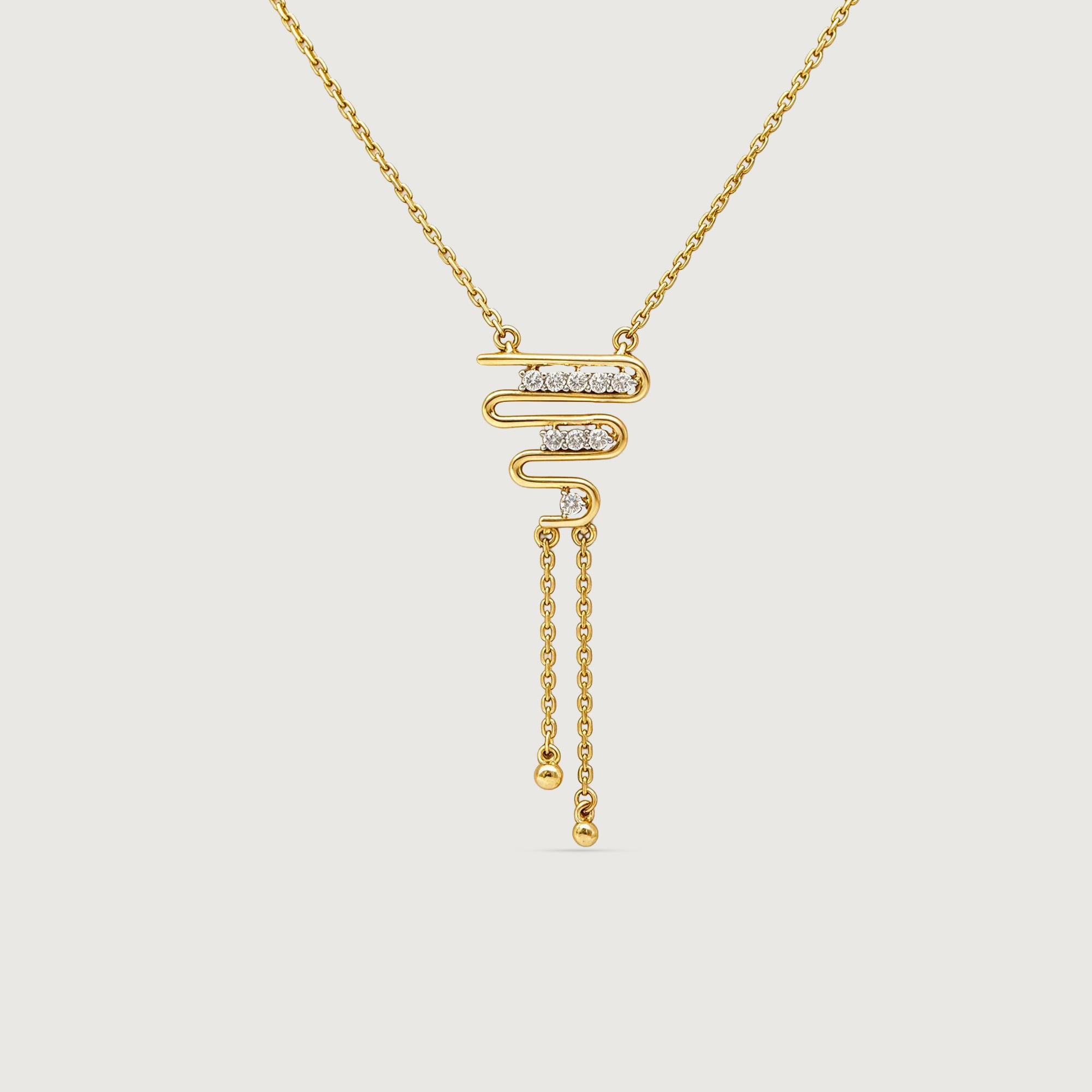 Fluid Rhythm Diamond Necklace,,hi-res image number null