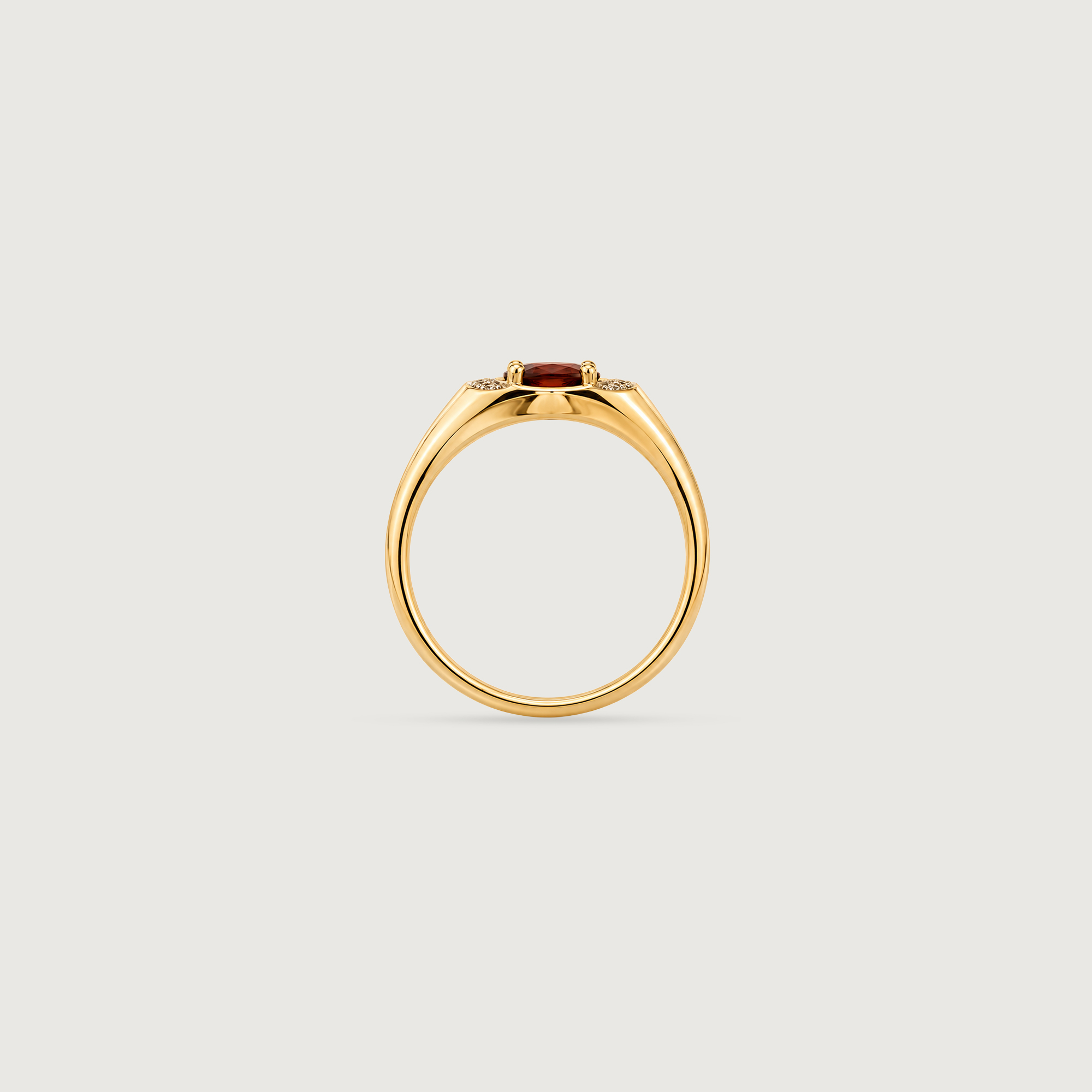 Radiant Garnet Diamond Ring,,hi-res image number null