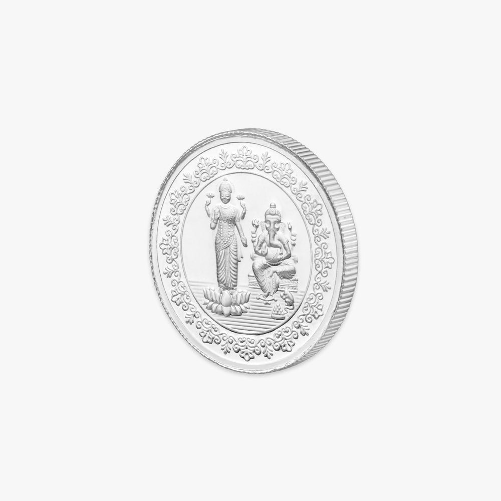 Ganesha And Lakshmi 20 Gram 999 Purity Silver Coin,,hi-res image number null