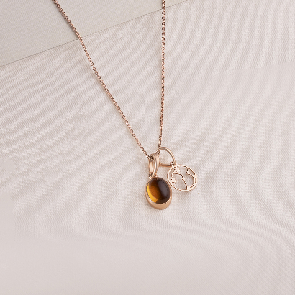 Delicate Celestial Rose Gold Pendant,,hi-res image number null