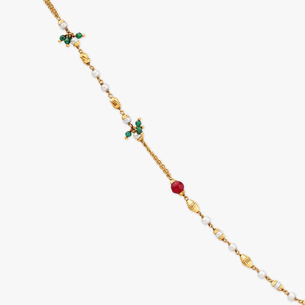 Exquisite Beaded Gold Chain,,hi-res image number null
