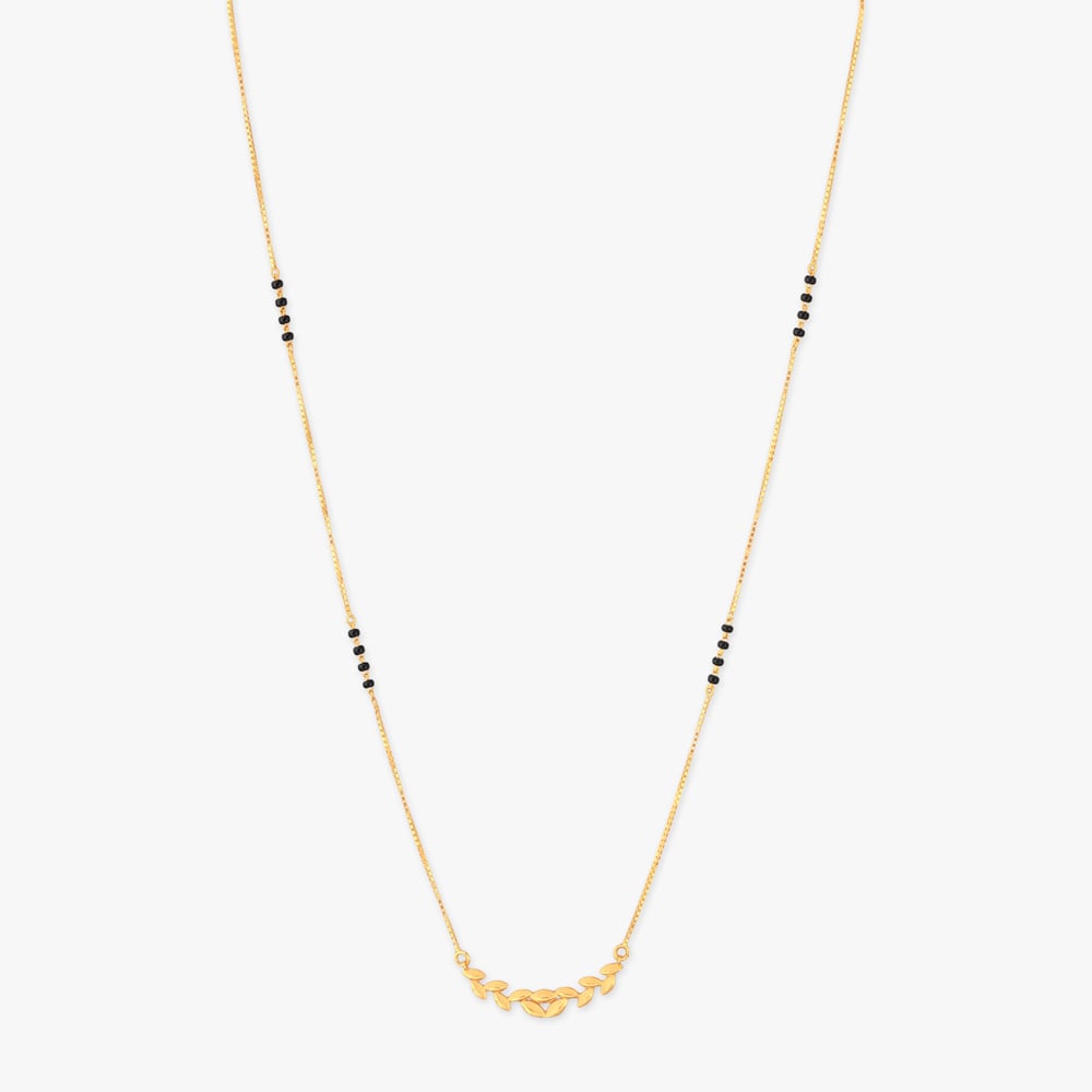 Leafy Whisper Gold Mangalsutra,,hi-res image number null