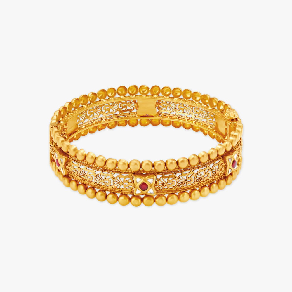 Regal Filigree Gold Bangle,,hi-res image number null