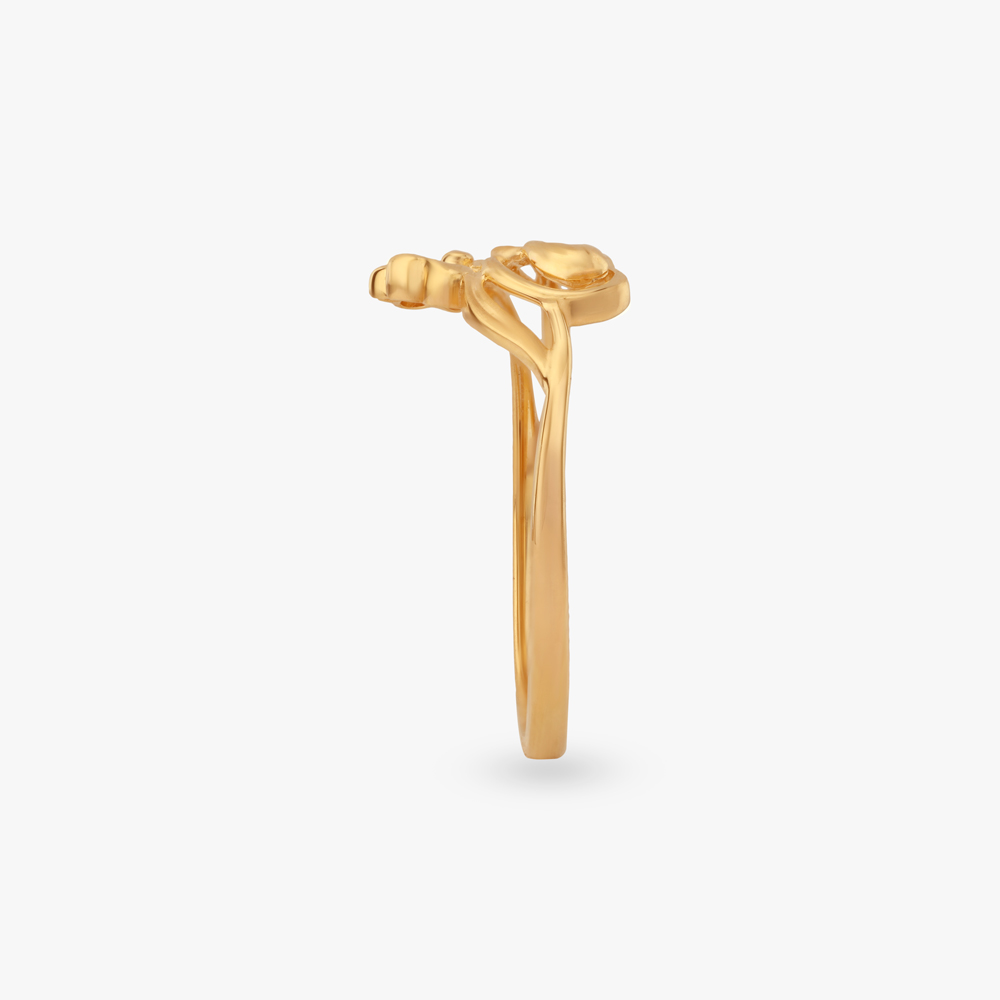 Floral Drift Gold Ring,,hi-res image number null