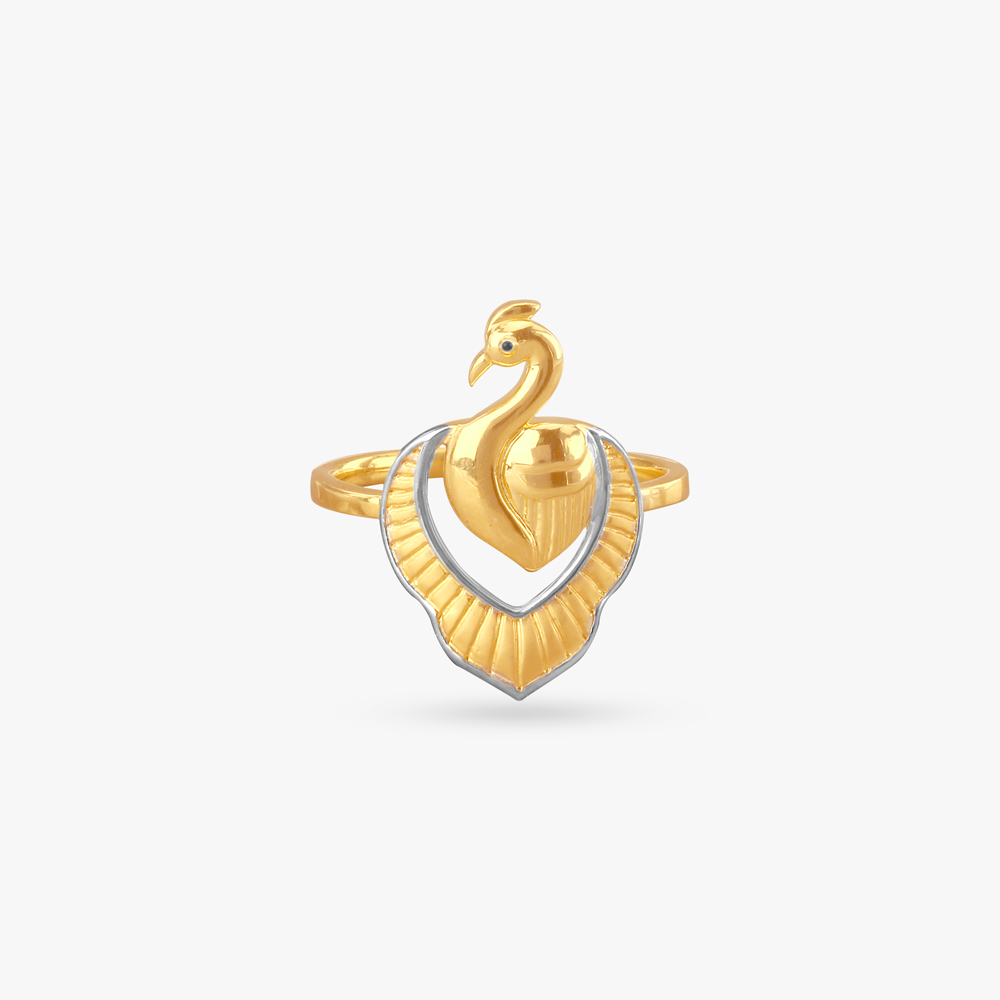 Swan Grace Gold Ring,,hi-res image number null