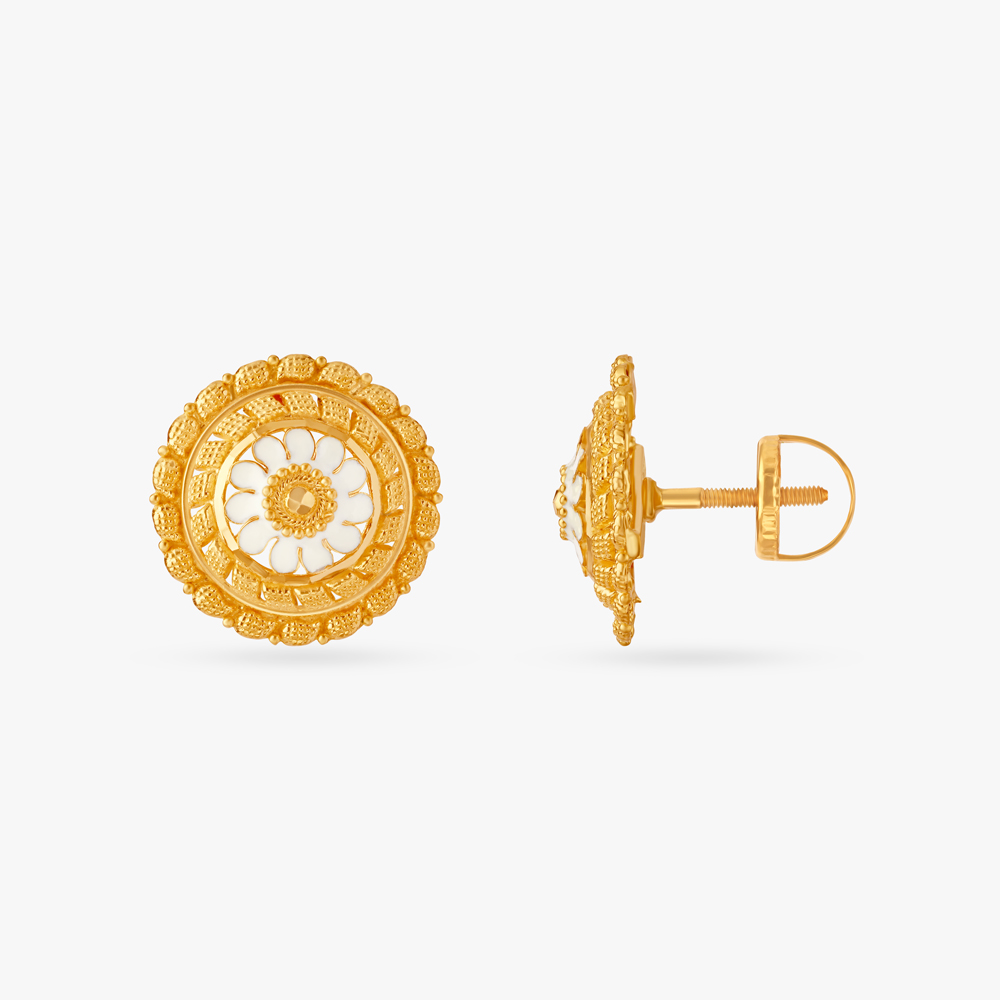 Gentle Flower Stud Earrings,,hi-res image number null