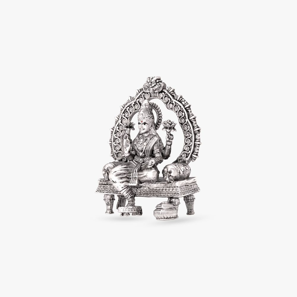 Mahalakshmi Splendour Silver Idol,,hi-res image number null