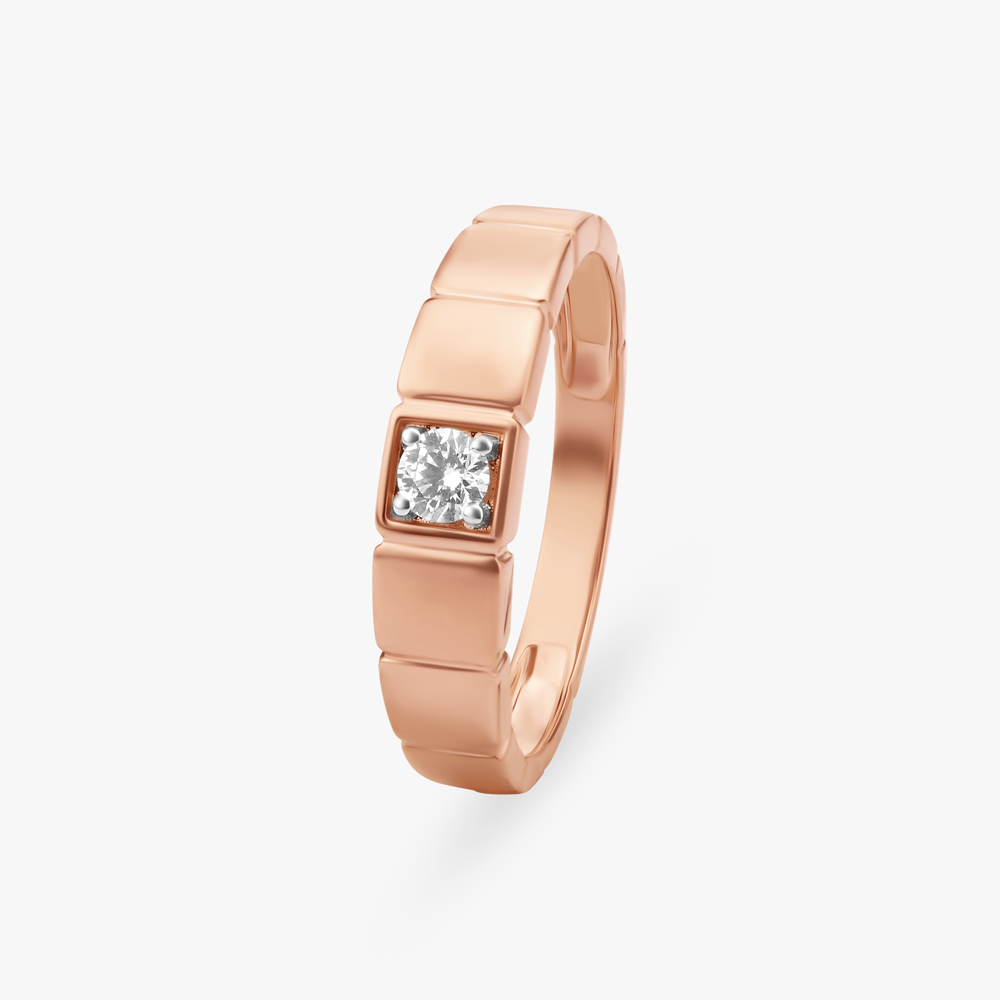 Stroke of Brilliance Finger Ring for Men by Tanishq