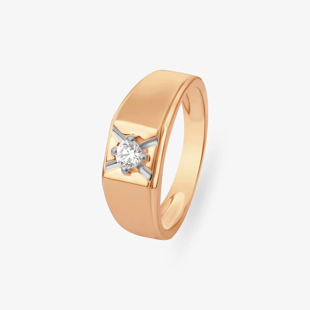 Modern Charm Diamond Ring for Men by Tanishq
