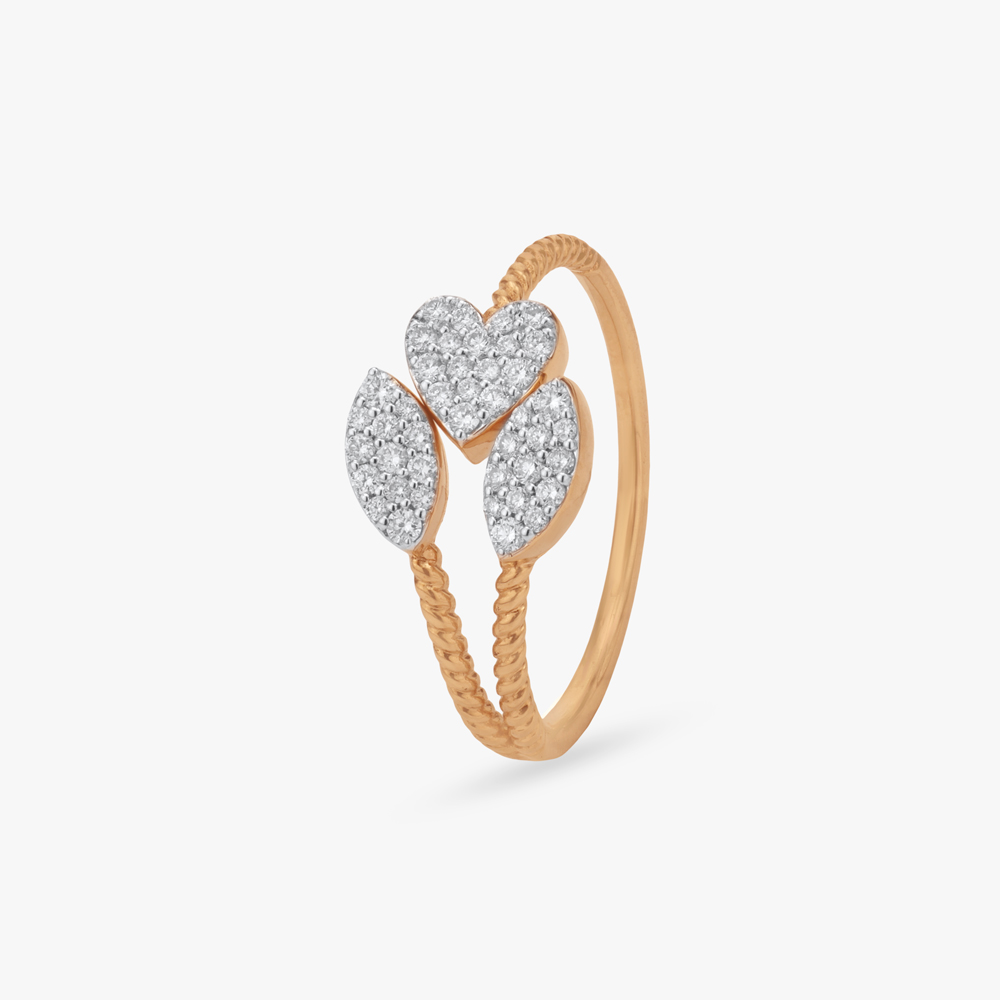 Leaf Embrace Diamond Ring by Tanishq