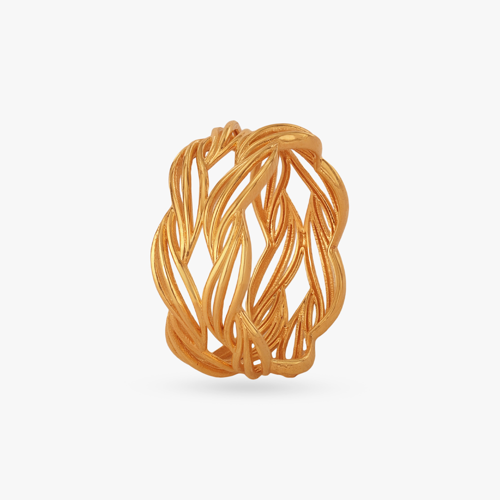 Tangled Trails Gold Ring by Tanishq